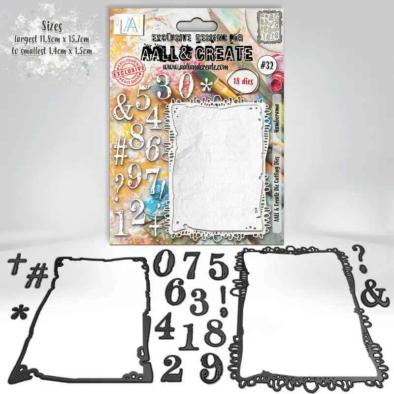 Aall And Create #32 - Die-Cutting Die Set - Numberama 1