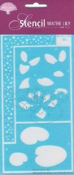 Stencil - Water Lily 1