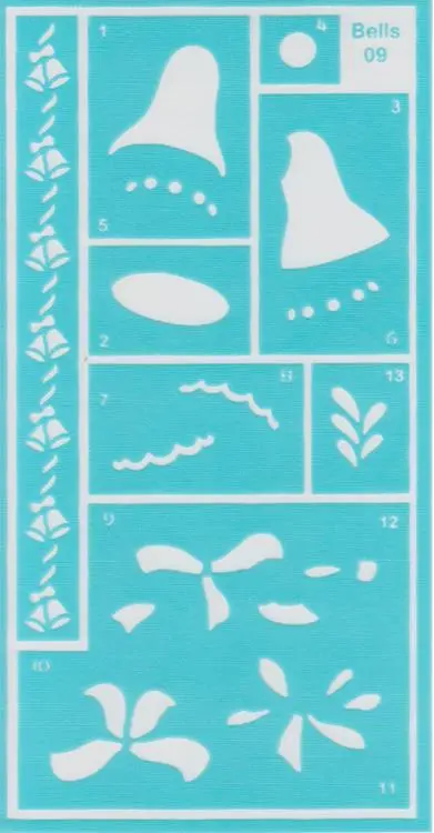 Stencil - Christmas Bells 1