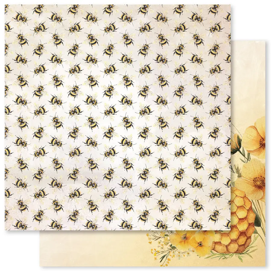 Bees & Butterflies Basics B 12 X 12 Paper (12 Pc Bulk Pack) 33567 1