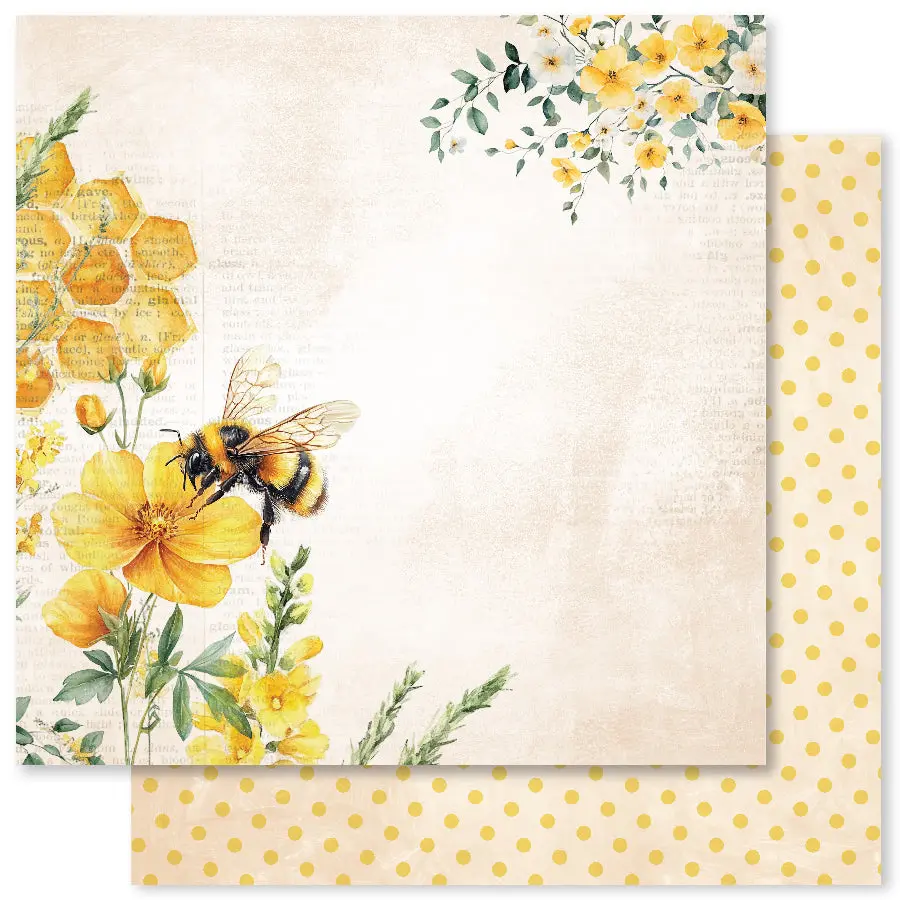 Bees & Butterflies Basics D 12 X 12 Paper (12 Pc Bulk Pack) 33573 1
