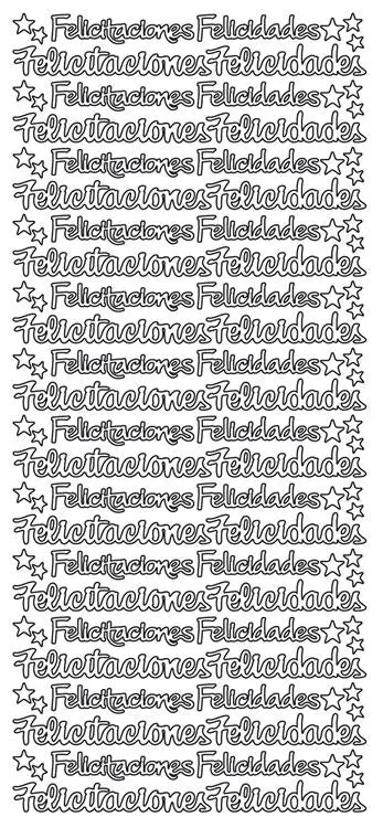 Peel-Off Stickers - Felicitaciones 1