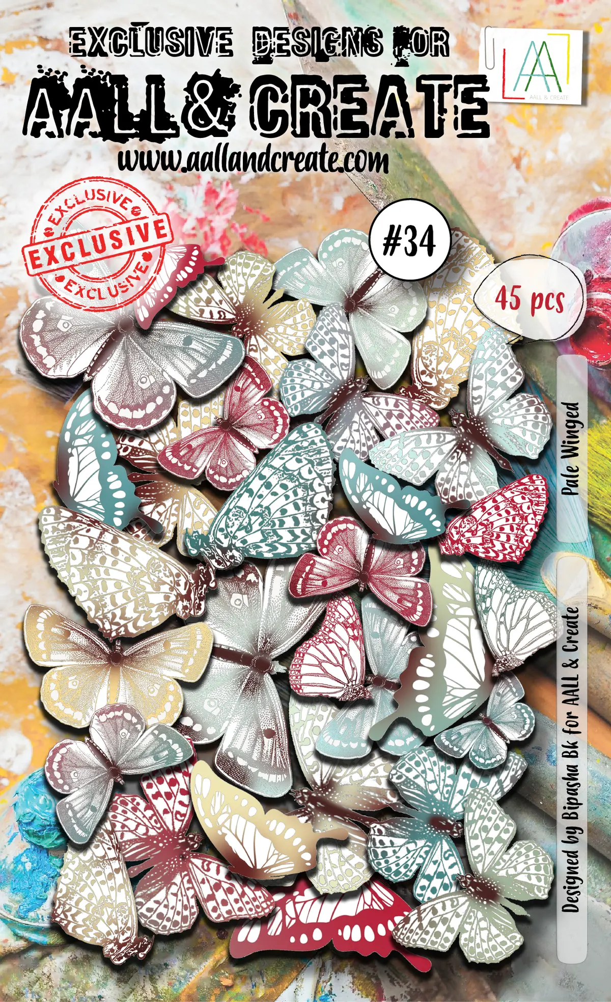 Aall And Create  Ephemera Die-Cuts - 34 - Pale Winged 1