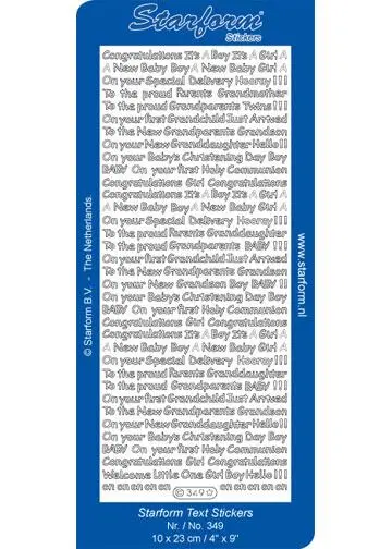 Deco Stickers - Baby Sayings 1