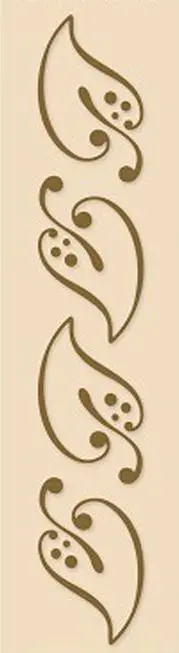Lea'bilities Border Embossing Folder - Leaves 1