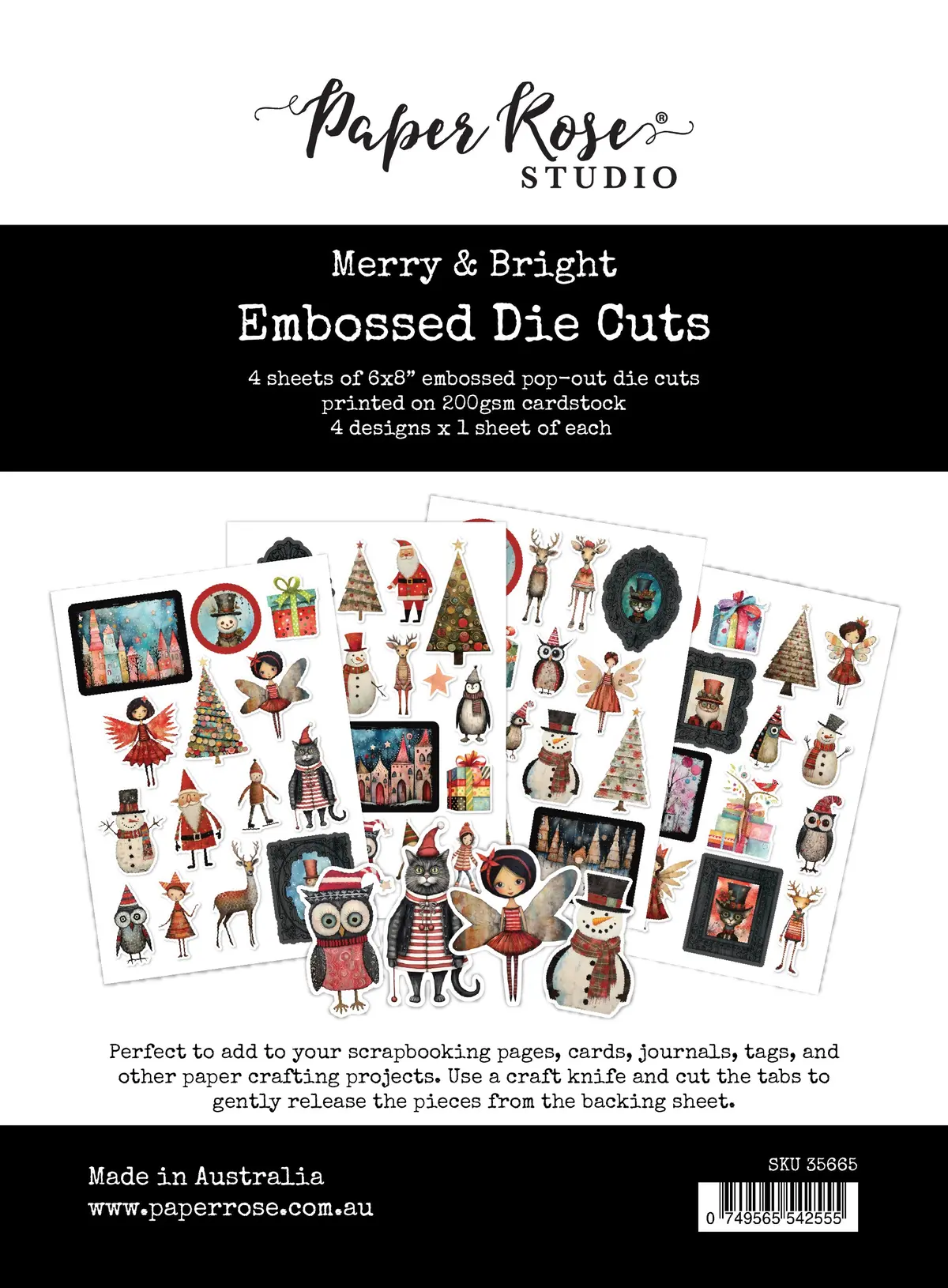 Merry And Bright Embossed Die Cuts 35665 1