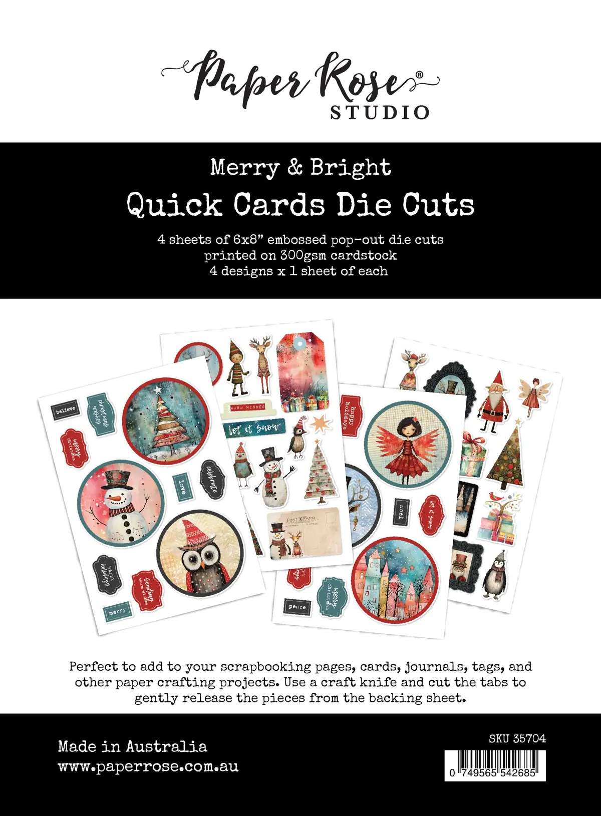 Merry And Bright Quick Cards Die Cuts 35704 1