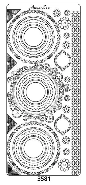 Peel Off Sticker -Harmonie Embroidery 1