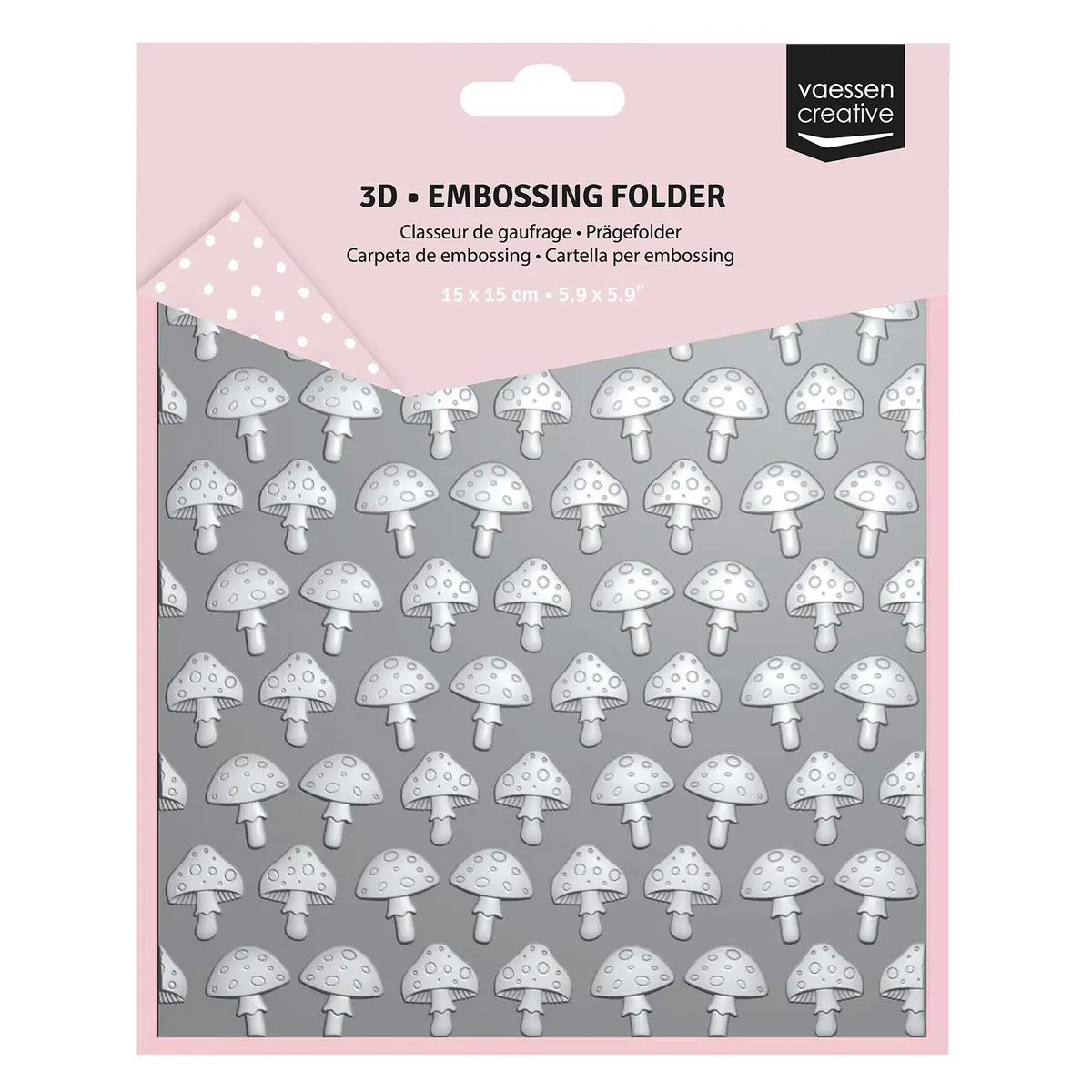 Vaessen Creative • Embossing Folder Mushrooms 5.9X5.9In 1Pcs 1