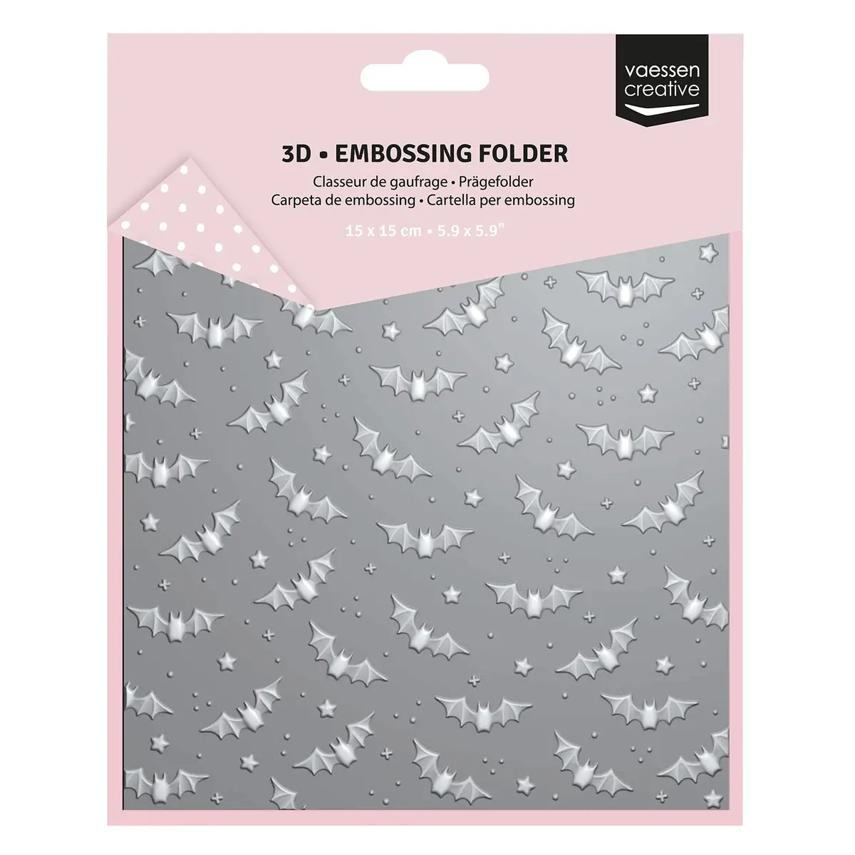 Vaessen Creative • Embossing Folder Bats 5.9X5.9In 1Pcs 1