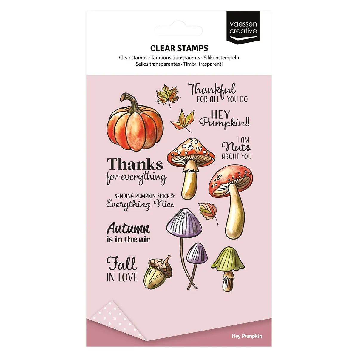 Vaessen Creative • Clear Stamps Hey Pumpkin 16Pcs 1