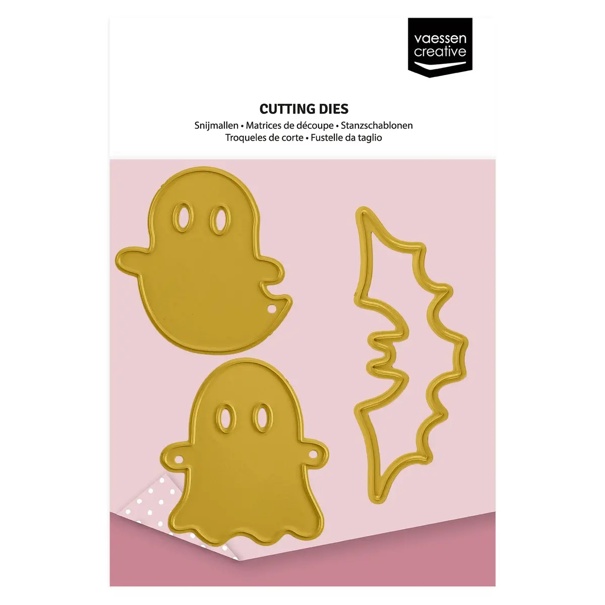 Vaessen Creative • Cutting And Embossing Die Ghost & Bat Friends 3Pcs 1