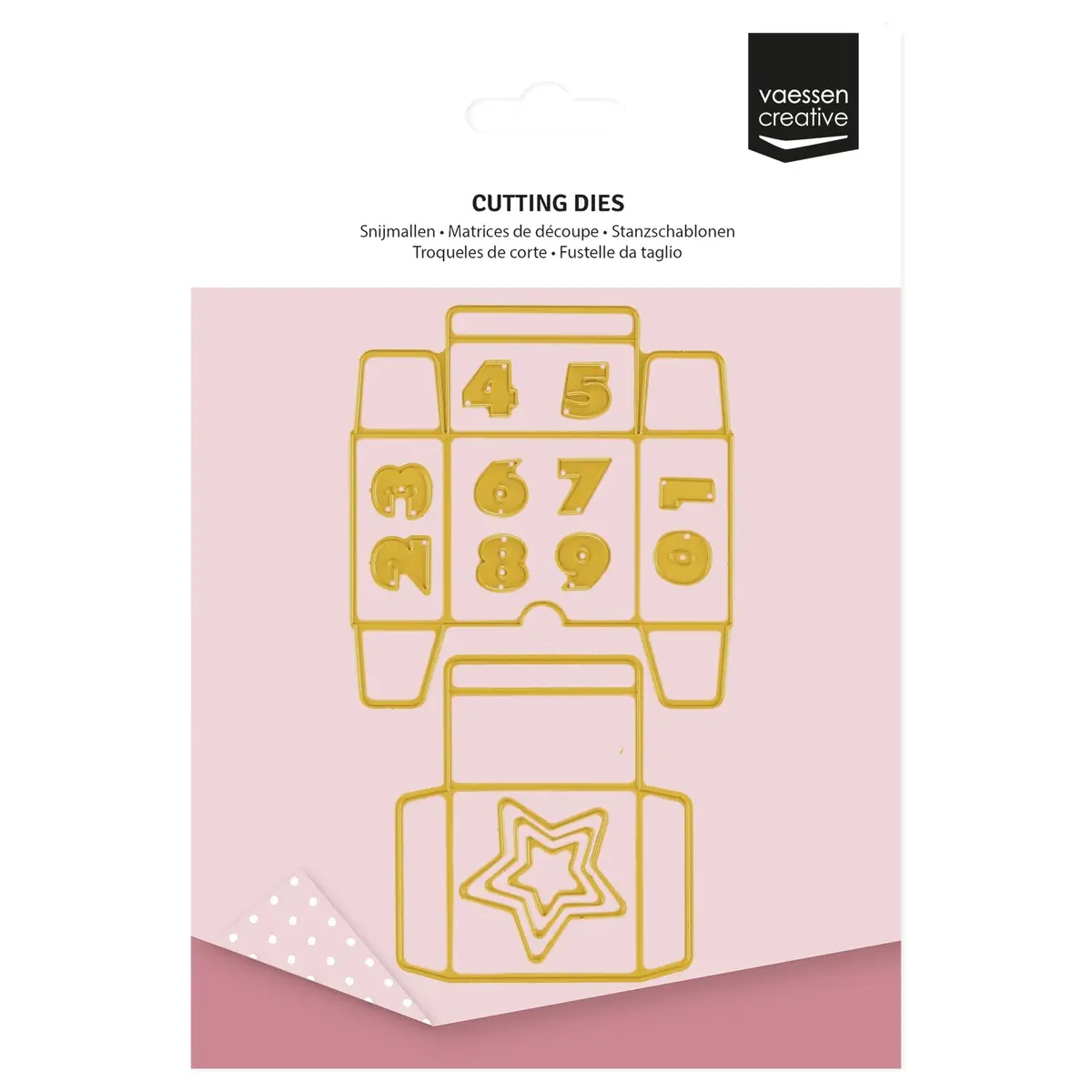 Vaessen Creative • Cutting Die Set Adventcalendar Box 1