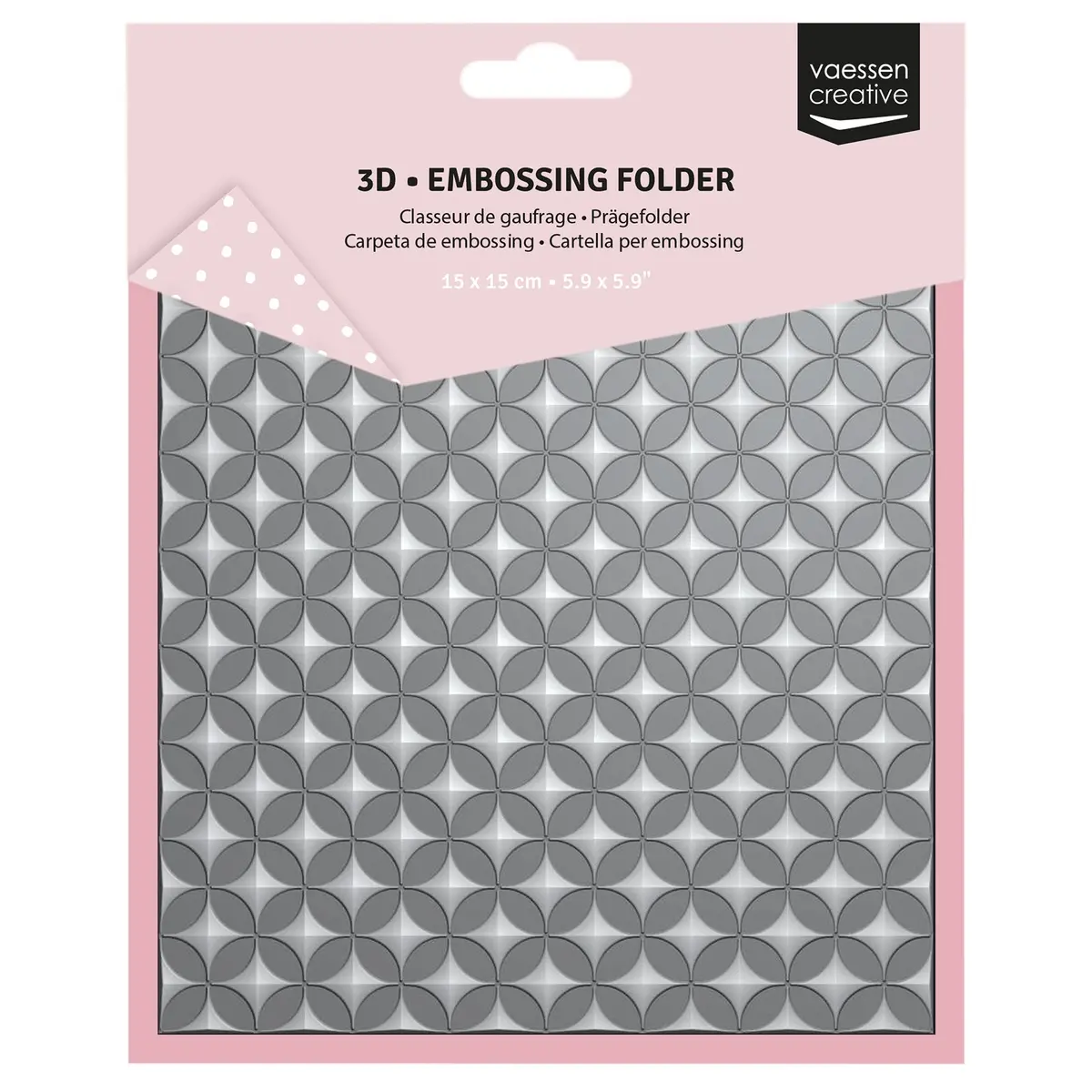 Vaessen Creative • 3D Embossing Folder Graphic Stars 15X15cm 1