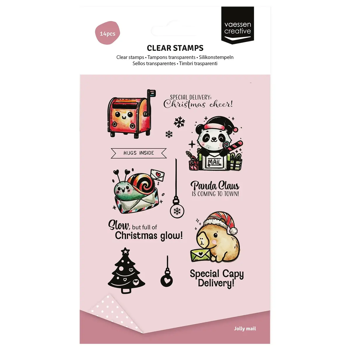 Vaessen Creative • Clear Stamps Panda Claus 1