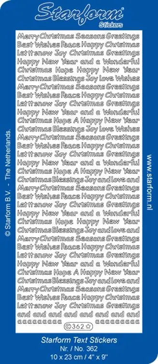 Deco Stickers - Variety Sayings Christmas 1