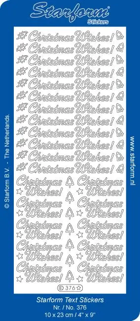 Deco Stickers - Text - Christmas Wishes 1