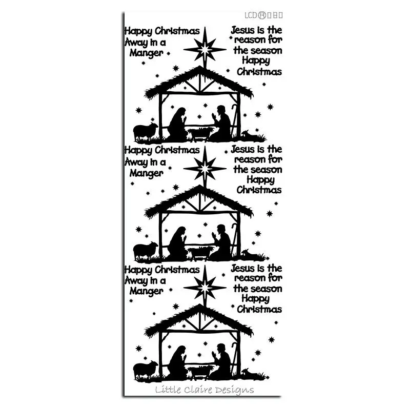 Manger Scene Sticker 1