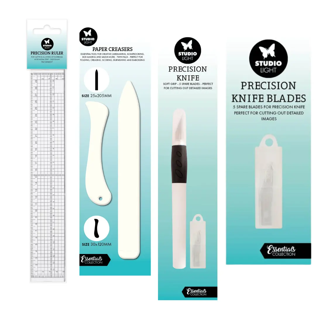 Craft Essentials Kit – Knife, Blades, Creaser & Ruler 1