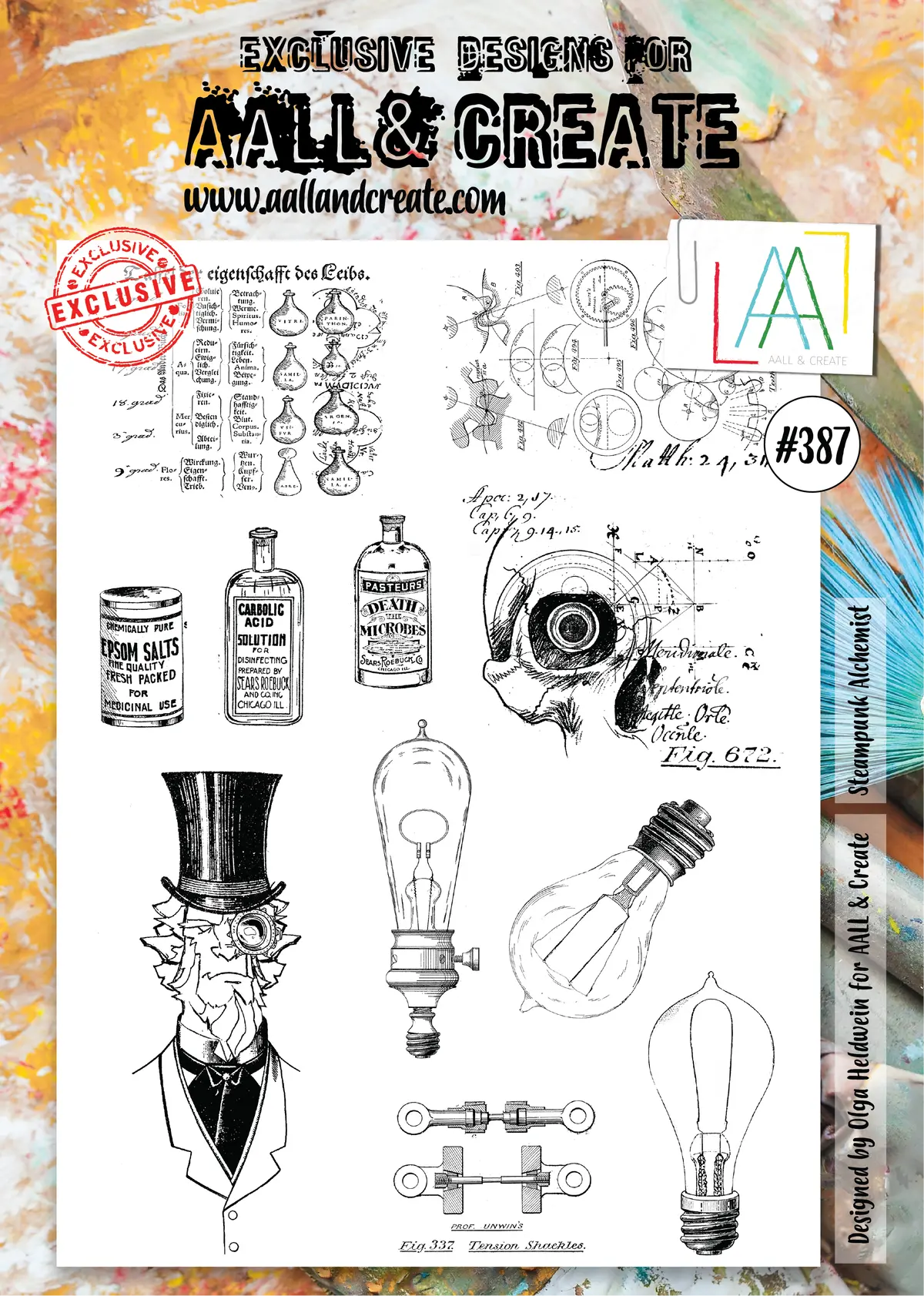 Aall And Create Stamp Set - 387 - Steampunk Alchemist 1