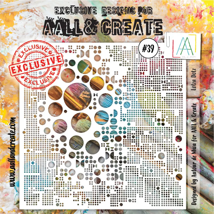 Aall And Create Stencil - 039 - Lotza Dotz 1