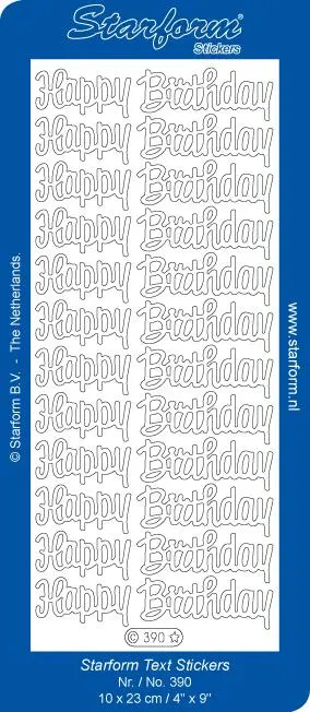 Deco Stickers - Happy Birthday 1