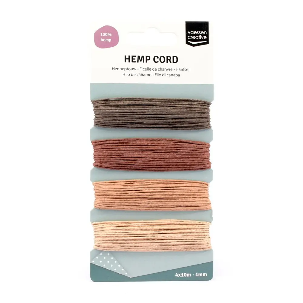 Vaessen Creative Hemp Cord Naturel 4X10m 1