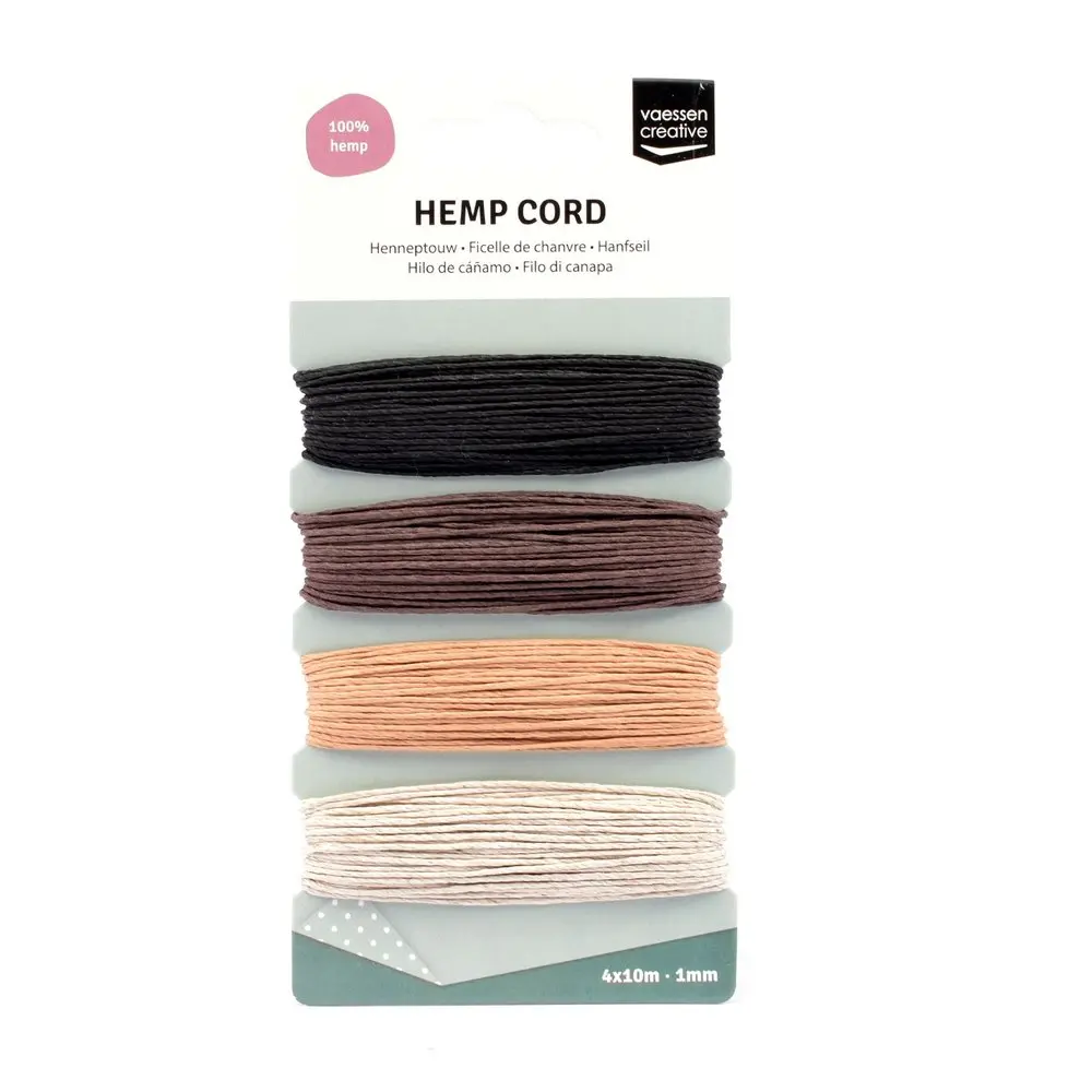 Vaessen Creative Hemp Cord Naturel 4X10m 1