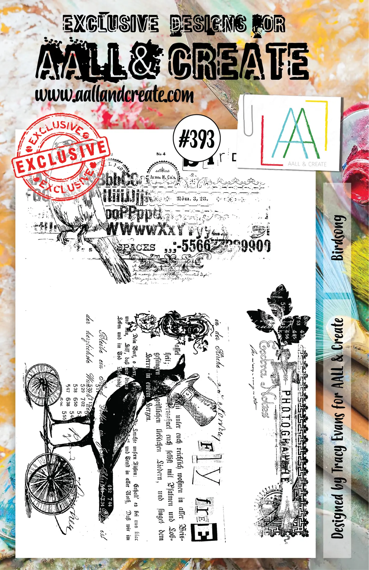 Aall And Create Stamp Set - 393 - Birdsong 1