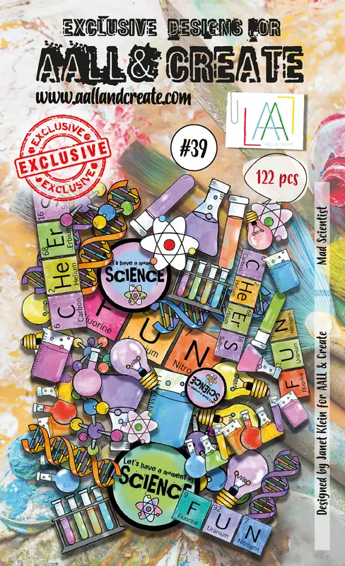 Aall And Create #39 - Ephemera Die-Cuts - Mad Scientist 1