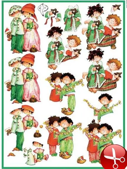 Cutting Sheet - Snoesjes - Christmas Pj's 1