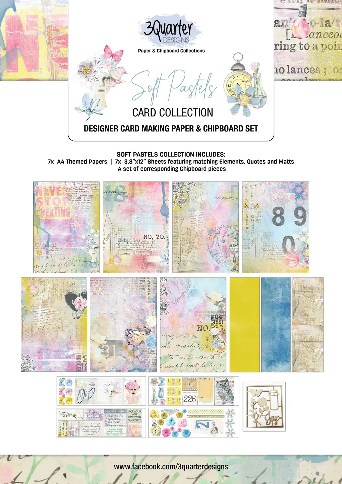 3Quarter Designs - Card Collection - Soft Pastels 1