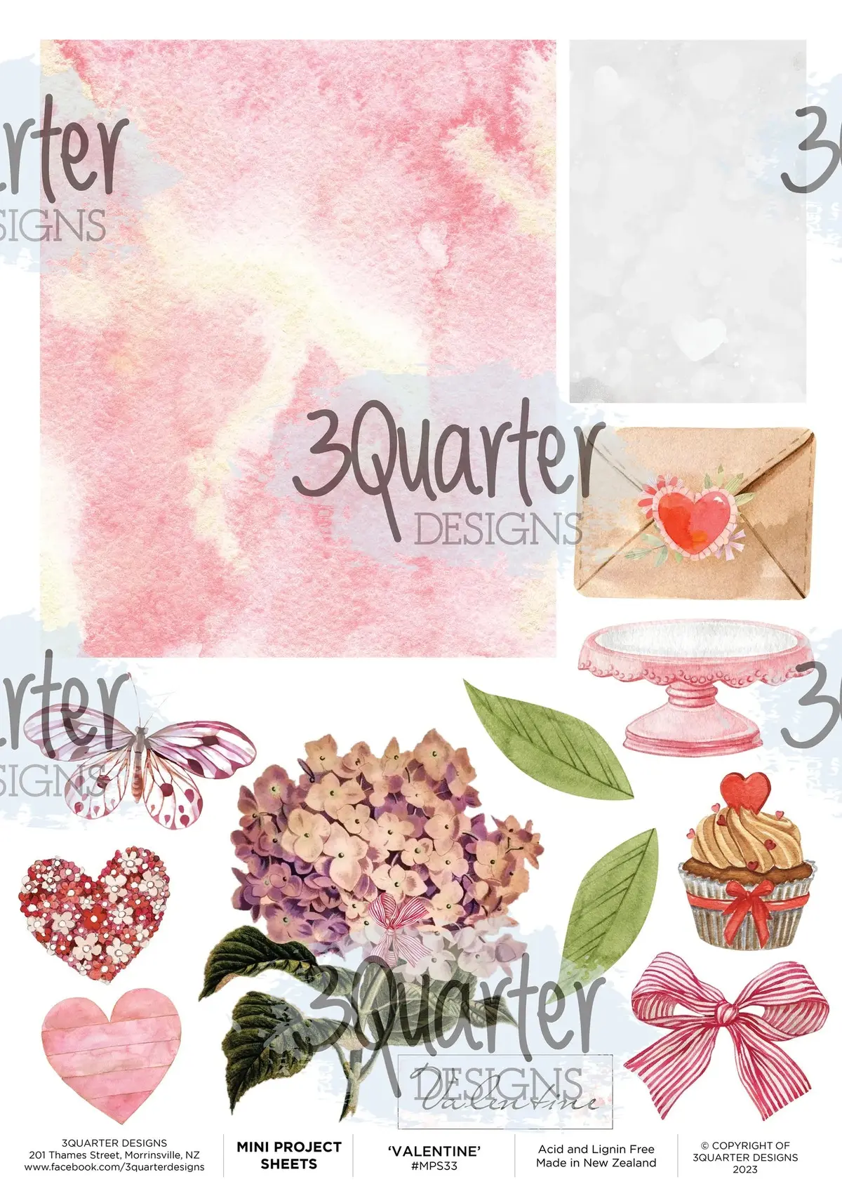 3Quarter Designs - Mini Project Sheet - Always Yours - Valentine 1