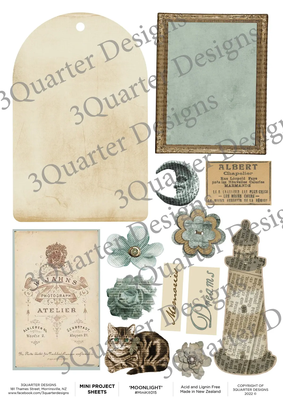 3Quarter Designs - Mini Project Sheet - Moonlight 1