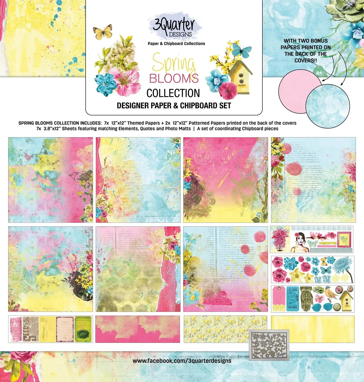 3Quarter Designs - Scrapbook Collection - Spring Blooms 1