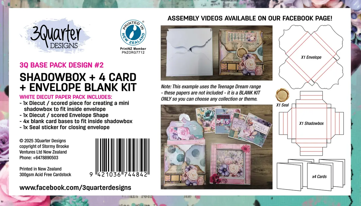 3Quarter Designs 4X4 Shadow Box And Cards Kit 1