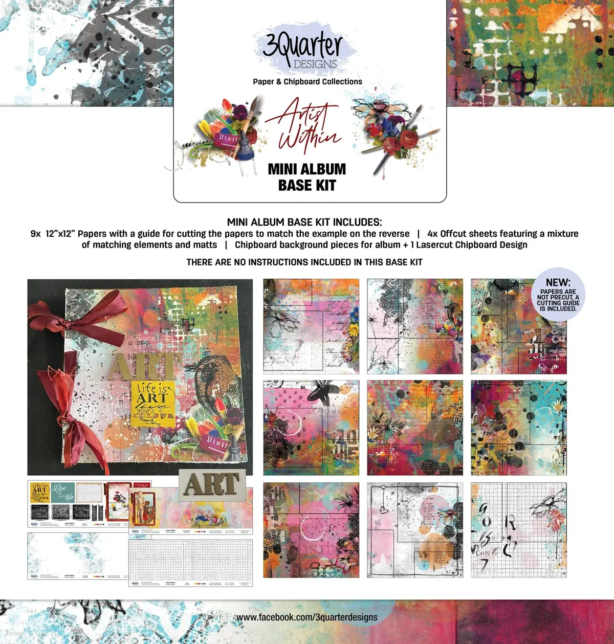 3Quarter Designs Artist Within Mini Album Base Kit 1