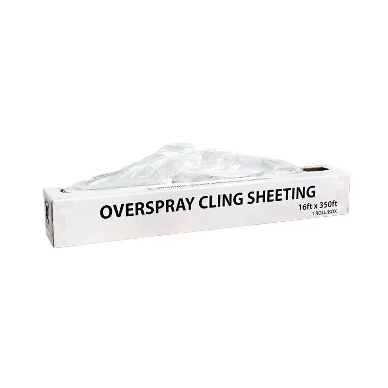 High Ground Clear Cling Plastic Automotive Sheeting 16' X 350' 1