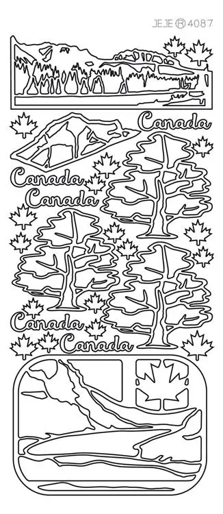 Peel-Off Stickers - Canada Nature 1