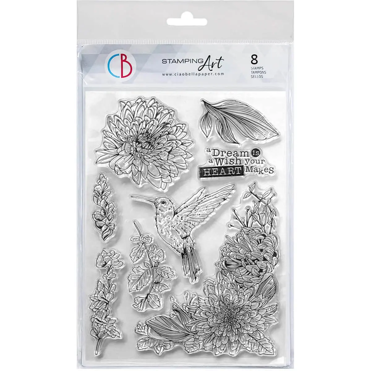 Clear Stamp Set 6"X8"Oniric Desires 1