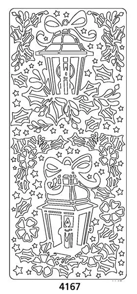 Peel Off Sticker -Christmas Lanterns 1