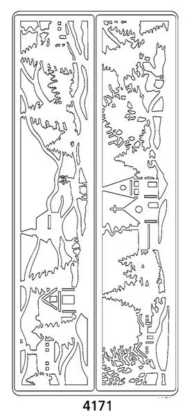 Peel Off Sticker -Landscape With Frames 1