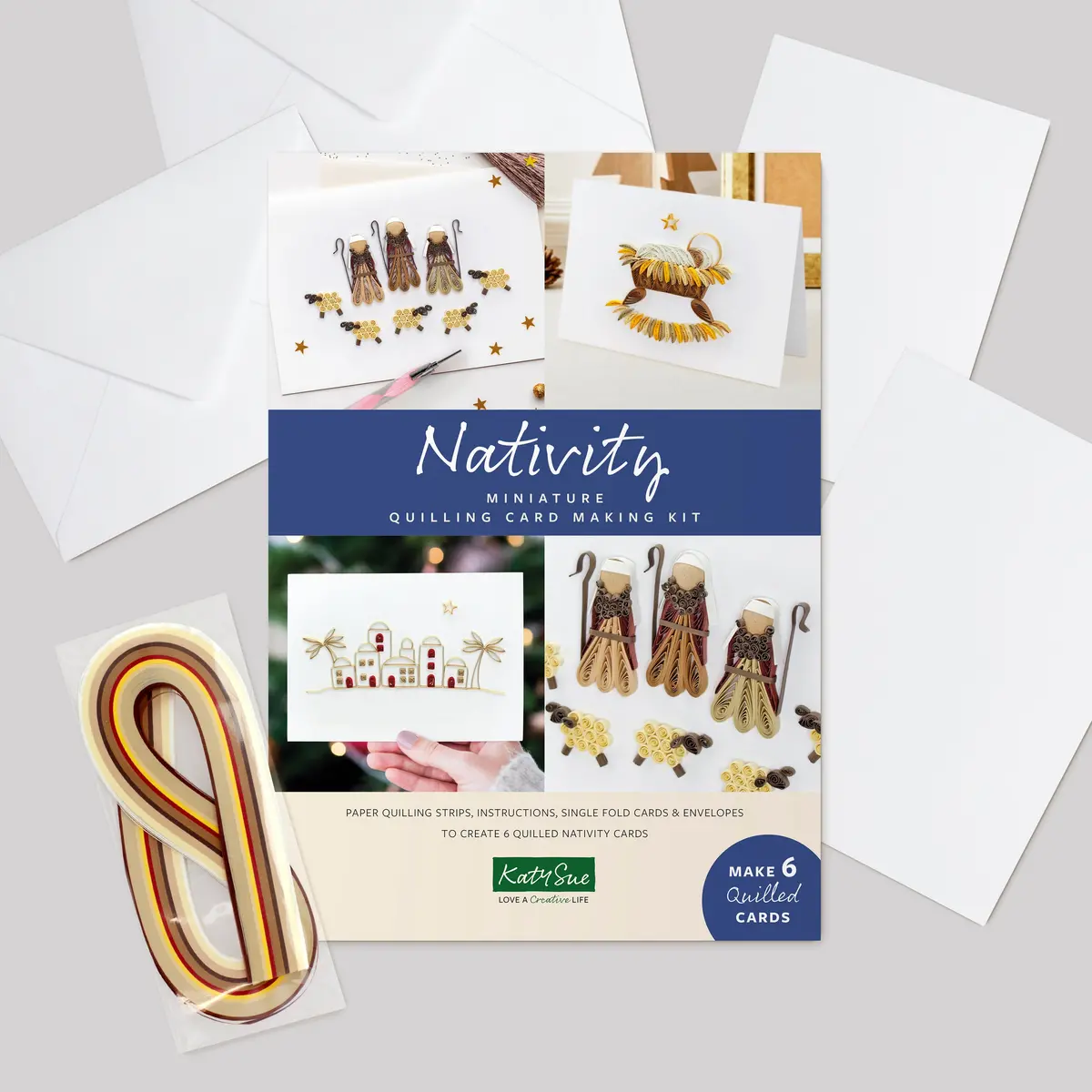Miniature Nativity Quilling Kit 1