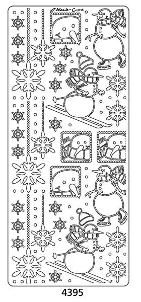 Peel Off Sticker -Marie Eve Snowmen 1