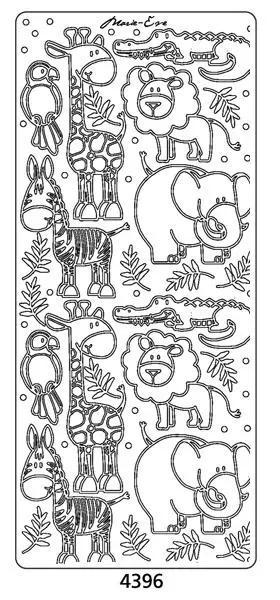 Peel Off Sticker -Marie Eve Animals 1
