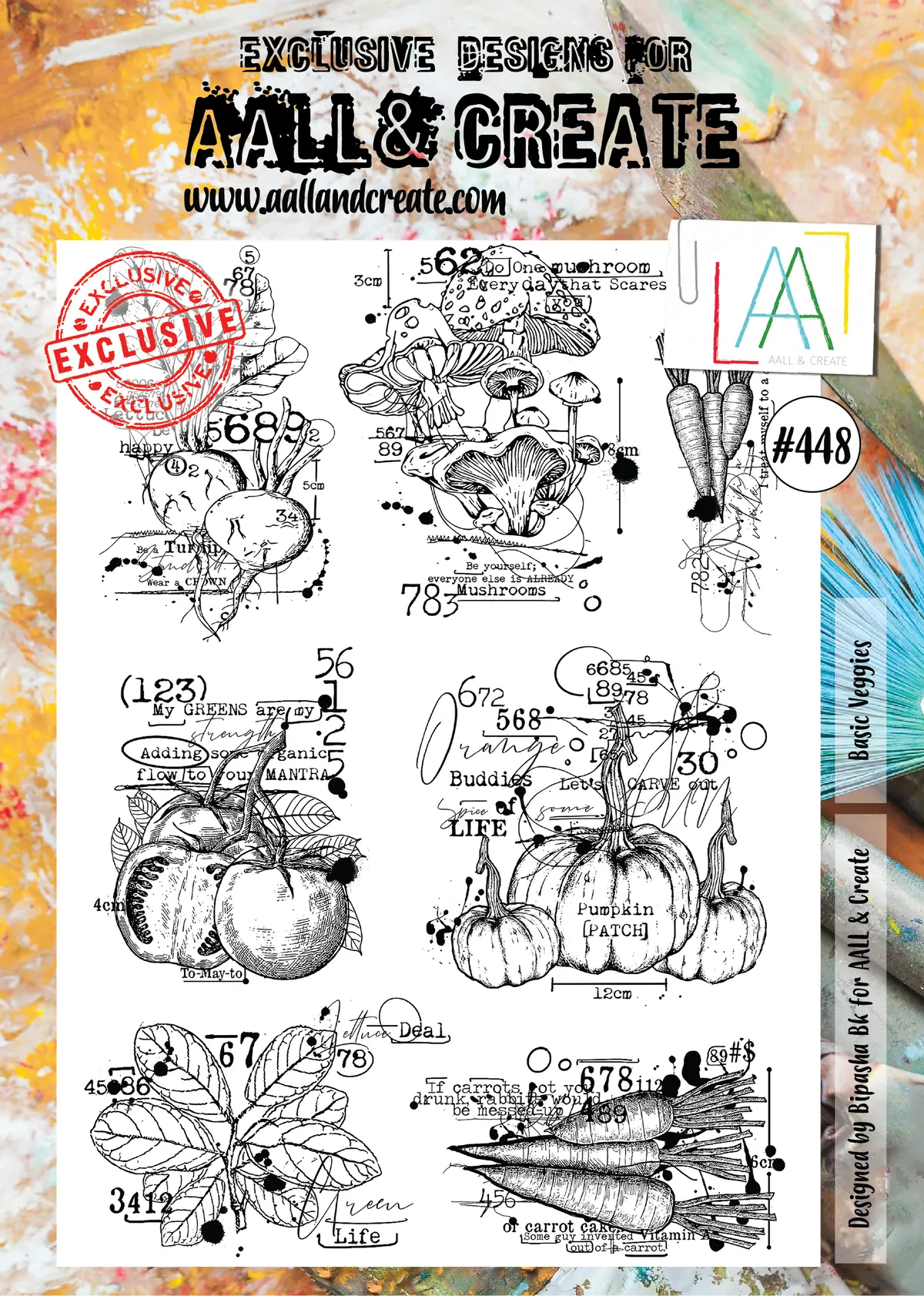 Aall And Create Stamp Set - 448 - Basic Veggies 1