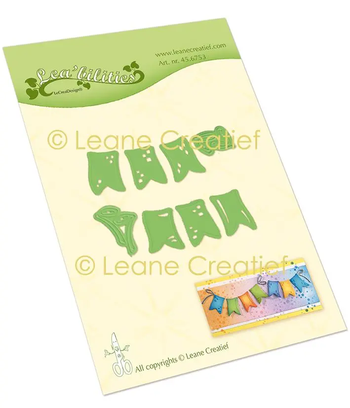 Lea’Bilitie Little Flags Cut And Embossing Die 1