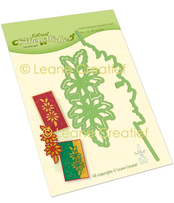 Lea’Bilitie Silhouette Die Poinsettia Cutting Die 1