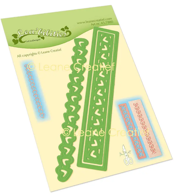 Lea’Bilitie Borders Hearts Cutting Die 1