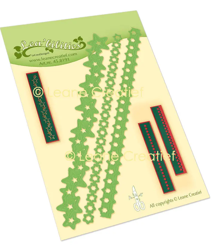Lea’Bilitie Card Edge & Borders Star Cutting Die 1